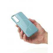 Чехол Glamour Case with MagSafe для Samsung S21 FE wave blue