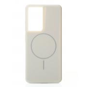 Чехол Glamour Beats Case with MagSafe для Samsung S21 Ultra natural titanium