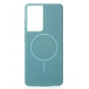 Чехол Glamour Beats Case with MagSafe для Samsung S21 Ultra wave blue