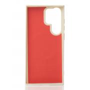 Силиконовый чехол Slim Ring Glamour с поддержкой MagSafe для Samsung S22 Ultra natural titanium