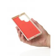 Силиконовый чехол Slim Ring Glamour с поддержкой MagSafe для Samsung S22 Ultra natural titanium