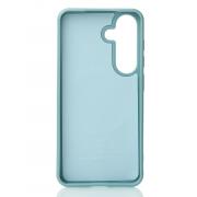 Силиконовый чехол Slim Ring Glamour с поддержкой MagSafe для Samsung S24 FE wave blue