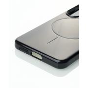 Силиконовый чехол Slim Ring Glamour с поддержкой MagSafe для Samsung S24 FE black