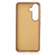 Силиконовый чехол Slim Ring Glamour с поддержкой MagSafe для Samsung S24 desert titanium