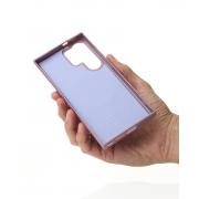 Силиконовый чехол Slim Ring Glamour с поддержкой MagSafe для Samsung S24 Ultra deep purple
