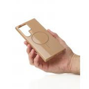 Силиконовый чехол Slim Ring Glamour с поддержкой MagSafe для Samsung S24 Ultra desert titanium