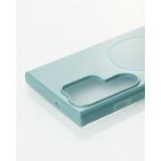 Силиконовый чехол Slim Ring Glamour с поддержкой MagSafe для Samsung S24 Ultra wave blue