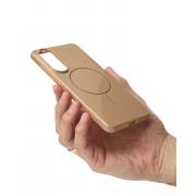 Чехол Glamour Case with MagSafe для Samsung S25 Edge desert titanium