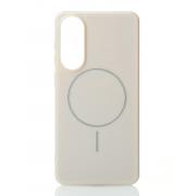 Чехол Glamour Case with MagSafe для Samsung S25 Edge natural titanium