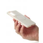 Чехол Glamour Case with MagSafe для Samsung S25 Edge natural titanium