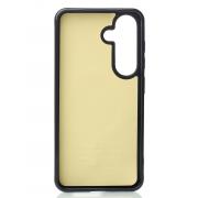 Силиконовый чехол Slim Ring Glamour с поддержкой MagSafe для Samsung S25 black