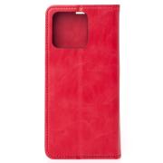 чехол-книга DC ELEGANT для Motorola G56 красный