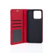 чехол-книга DC ELEGANT для Motorola G56 красный