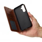 чехол-книга DC ELEGANT для Samsung A15 коричневый