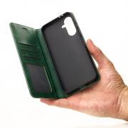 чехол-книга DC ELEGANT для Samsung A56 темно-зеленый