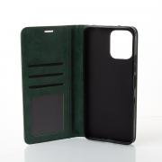 чехол-книга DC ELEGANT для Xiaomi Redmi 12 темно-зеленый