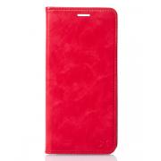 Чехол-книга DC ELEGANT для Xiaomi Redmi 13C 4G / Poco C65 (красный, магнитная застежка, карман для карт)