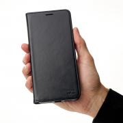 Чехол-книга DC ELEGANT для Xiaomi Redmi 14C (черный, магнитная застежка, карман для карт)