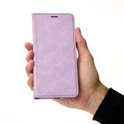 Чехол-книга DC ELEGANT для Xiaomi Redmi 14C (сиреневый, магнитная застежка, карман для карт)