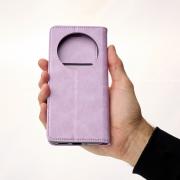 чехол-книга DC ELEGANT для Xiaomi Redmi 14C сиреневый