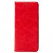 Чехол-книга DC ELEGANT для Xiaomi Redmi A3 Pro / Redmi A4 5G (красный, магнитная застежка, карман для карт)