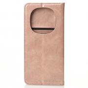 чехол-книга DC ELEGANT для Xiaomi Redmi Note 14 Pro Plus 5G бронзовый