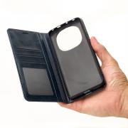 чехол-книга DC ELEGANT для Xiaomi Redmi Note 14 Pro Plus 5G темно-синий