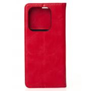 чехол-книга DC ELEGANT для Xiaomi Redmi Note 14 4G (163 mm) красный