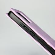 чехол-книга DC ELEGANT для Motorola G86 сиреневый