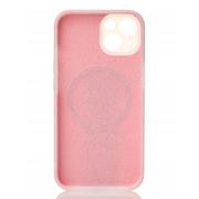 Чехол Liquid Silicone Full с поддержкой MagSafe для iPhone 14 pink