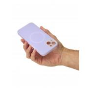 Чехол Liquid Silicone Full с поддержкой MagSafe для iPhone 14 violet