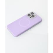 Чехол Liquid Silicone Full с поддержкой MagSafe для iPhone 14 Pro violet