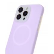 Чехол Liquid Silicone Full с поддержкой MagSafe для iPhone 14 Pro violet