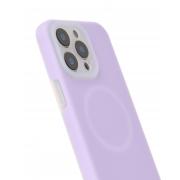 Чехол Liquid Silicone Full с поддержкой MagSafe для iPhone 15 Pro Max violet