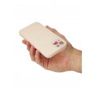 Чехол Liquid Silicone Full с поддержкой MagSafe для iPhone 15 cream