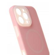 Чехол Liquid Silicone Full с поддержкой MagSafe для iPhone 16 Pro Max pink