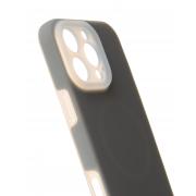 Чехол Liquid Silicone Full с поддержкой MagSafe для iPhone 16 Pro stone gray