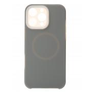 Чехол Liquid Silicone Full с поддержкой MagSafe для iPhone 16 Pro Max stone gray