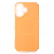 Чехол Liquid Silicone Full с поддержкой MagSafe для iPhone 16 orange
