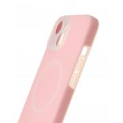 Чехол Liquid Silicone Full с поддержкой MagSafe для iPhone 13 pink