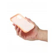 Чехол Liquid Silicone Full с поддержкой MagSafe для iPhone 16 orange