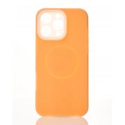 Чехол Liquid Silicone Full с поддержкой MagSafe для iPhone 16 Pro Max orange