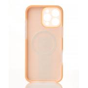 Чехол Liquid Silicone Full с поддержкой MagSafe для iPhone 16 Pro Max orange