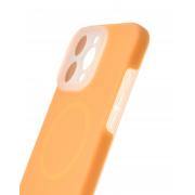 Чехол Liquid Silicone Full с поддержкой MagSafe для iPhone 16 Pro Max orange