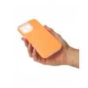 Чехол Liquid Silicone Full с поддержкой MagSafe для iPhone 16 Pro Max orange