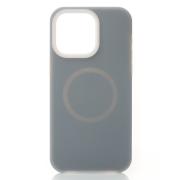 Чехол Liquid Silicone Full с поддержкой MagSafe для iPhone 15 Pro stone gray