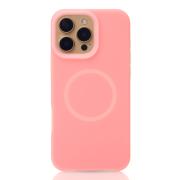 Чехол Liquid Silicone Full с поддержкой MagSafe для iPhone 16 Pro pink