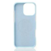 Чехол Liquid Silicone Full с поддержкой MagSafe для iPhone 16 Pro Max blue fog