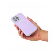 Чехол Liquid Silicone Full с поддержкой MagSafe для iPhone 13 Pro violet