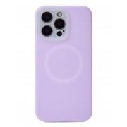 Чехол Liquid Silicone Full с поддержкой MagSafe для iPhone 13 Pro Max violet